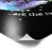 Erinnerungen sind funkelnde Lichter kosmischer Him Fotodruck (Ecke)