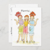 Erinnerungen sind für immer Postkarte (Vorne/Hinten)