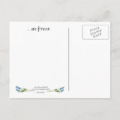 Erinnerungen sind für immer Postkarte (Rückseite)