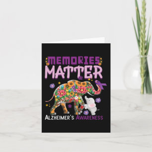 Erinnerungen sind wichtig Elefant Alzheimer Alzhei Karte