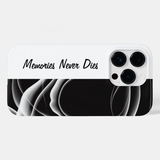 Erinnerungen sterben nie Case-Mate iPhone hülle (Rückseite (Horizontal))