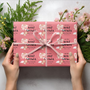 Erinnerungen süß machen mit Taddy Bear Custom Pink Geschenkpapier