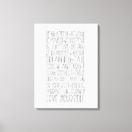 Erinnerungen unterschreiben leinwanddruck