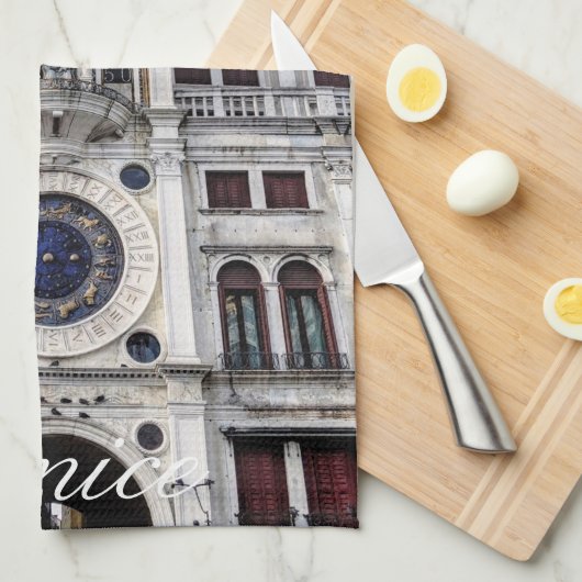 Erinnerungen - Venedig, Italien Geschirrtuch (Viertel Falte)