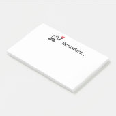 Erinnerungen vergessen nicht post-it klebezettel (angewinkelt)