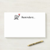 Erinnerungen vergessen nicht post-it klebezettel (Auf Schreibtisch)