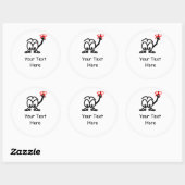 Erinnerungen vergessen nicht runder aufkleber (Blatt)