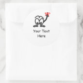 Erinnerungen vergessen nicht runder aufkleber (Tasche)