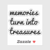 Erinnerungen Vinyl-Aufkleber nach Maß Aufkleber (Blatt)