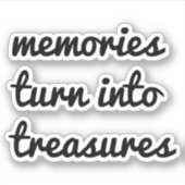 Erinnerungen Vinyl-Aufkleber nach Maß Aufkleber (Vorderseite)