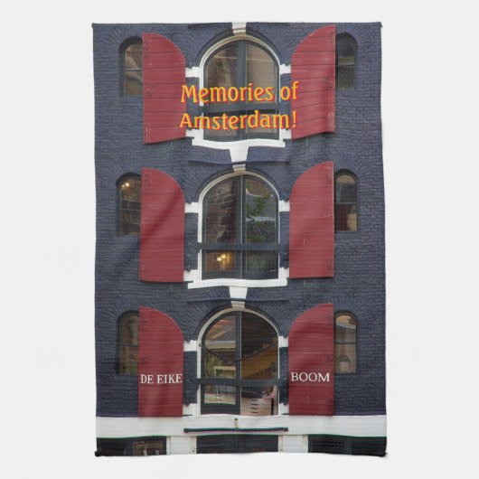 Erinnerungen von Amsterdam, Eichenbaum, Eiken Boom Küchentuch (Vertikal)