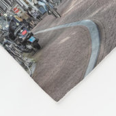 Erinnerungen von Amsterdam Souvenir Foto Collage Fleecedecke (Ecke)