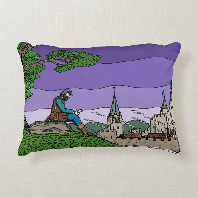 Erinnerungen von Camelot Dekokissen (Vorderseite)