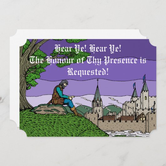 Erinnerungen von Kamelot Einladung (Vorne/Hinten)