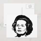 Erinnerungen von Margaret Thatcher Postkarte (Vorne/Hinten)