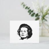 Erinnerungen von Margaret Thatcher Postkarte (Stehend Vorderseite)