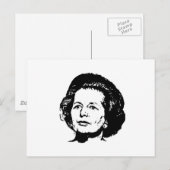 Erinnerungen von Margaret Thatcher Postkarte (Vorne/Hinten)