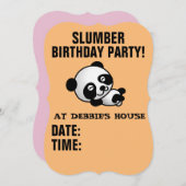 ERINNERUNGEN VON PANDA BEAR EINLADUNG (Vorne/Hinten)