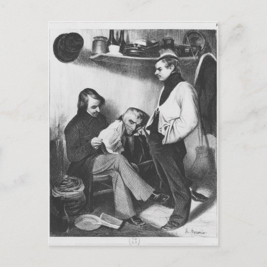 Erinnerungen von Sainte-Pelagieillustration Postkarte (Vorderseite)