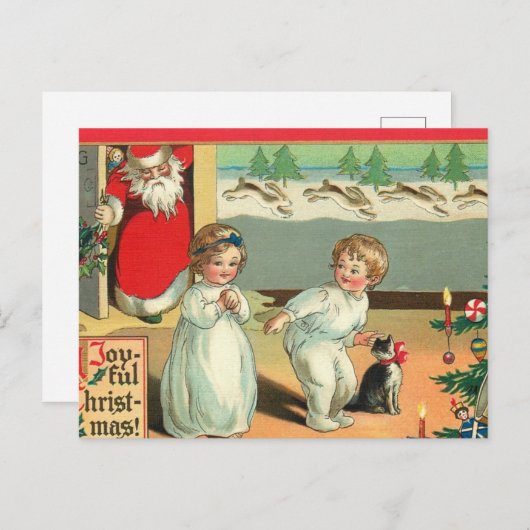 Erinnerungen von Weihnachten: Postkarte aus der Ve (Vorne/Hinten)