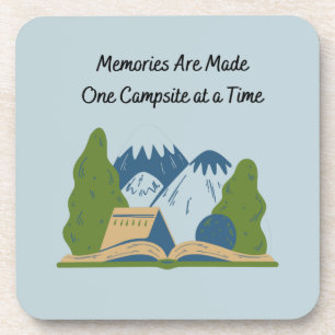 Erinnerungen werden jeweils zu einem Campingplatz Getränkeuntersetzer