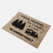 Erinnerungen zu einem Campingplatz Fußmatte (Schrägansicht)