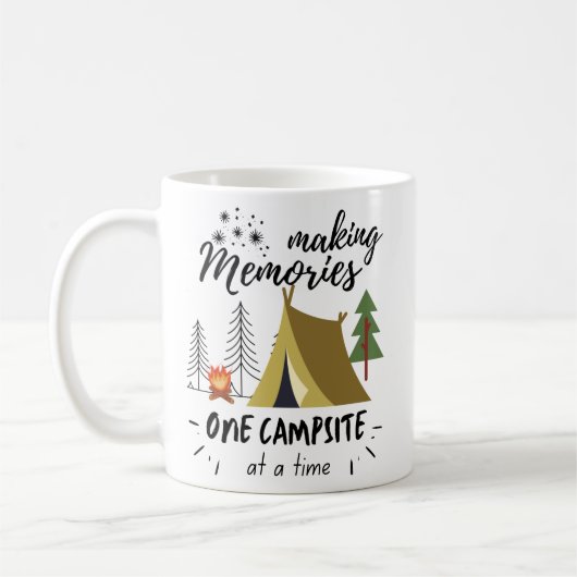 Erinnerungen zu einem Campingplatz nach dem andere Kaffeetasse (Links)