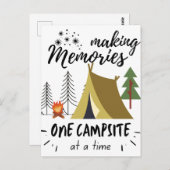 Erinnerungen zu einem Campingplatz nach dem andere Postkarte (Vorne/Hinten)