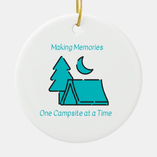 Erinnerungen zu einer bestimmten Zeit auf einem Ca Keramik Ornament (Vorne)