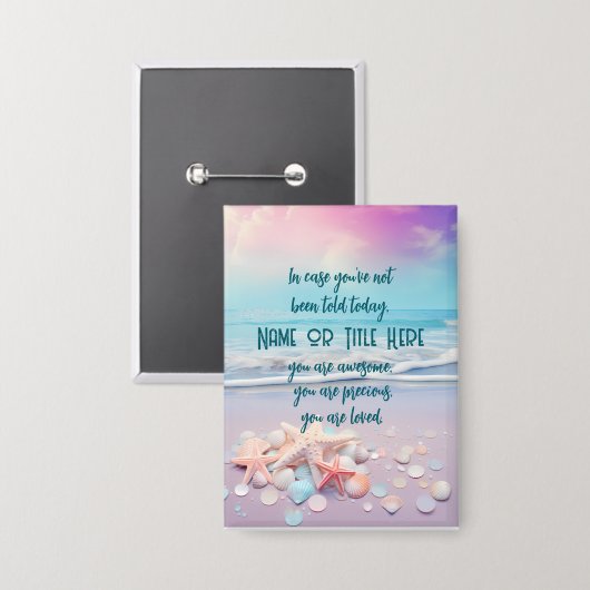 Erinnerungen zur Inspiration Button (Vorderseite/Rückseite)