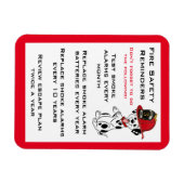 Erinnerungen zur niedlichen Dalmatiner-Hundsicherh Magnet (Horizontal)