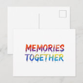 Erinnerungen zusammen postkarte (Vorne/Hinten)