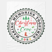 Erinnerungen zusammen Weihnachts-Crew 2024 Fleecedecke (Vorderseite)