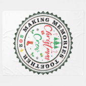 Erinnerungen zusammen Weihnachts-Crew 2024 Fleecedecke (Vorderseite (Horizontal))