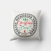 Erinnerungen zusammen Weihnachts-Crew 2024 Kissen (Rückseite)