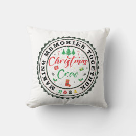 Erinnerungen zusammen Weihnachts-Crew 2024 Kissen