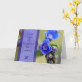 Erinnerungens-Beileids-Karte Karte (Gelbe Blume)