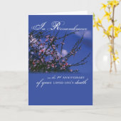 Erinnerungs-1. Jahrestag Karte (Gelbe Blume)