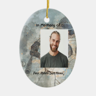 Erinnerungs-Andenken-Gedenkkarten-Baseball-Sport Keramik Ornament