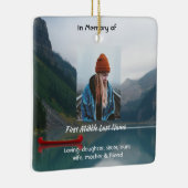 Erinnerungs-Andenken-Wilderness-Lake-Canoe Keramikornament (Rechts)