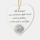 Erinnerungs Hängeornament Keramik Ornament (Links)