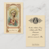 Erinnerungs-heilige Karte Jungfrau-Mary-Mutter (Vorne/Hinten)