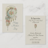 Erinnerungs-heilige Karte Jungfrau-Mary-Mutter (Vorne/Hinten)