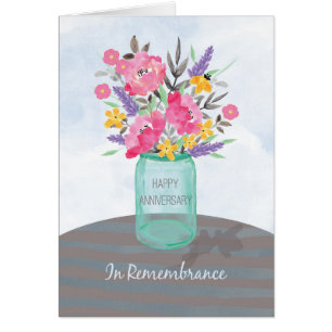 Erinnerungs-Jubiläumsvasenvase mit Blumen