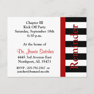 Erinnerungs-Posten card4 Einladungspostkarte