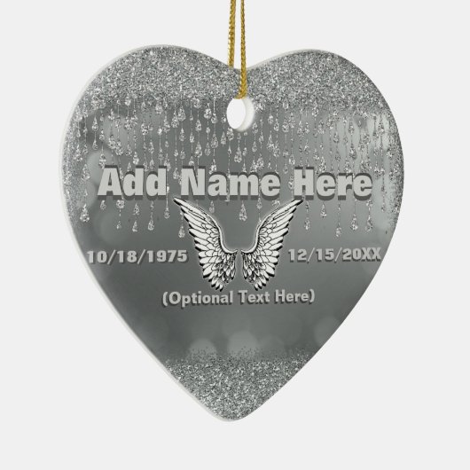 Erinnerungs - Silber-Risse Keramikornament (Rechts)