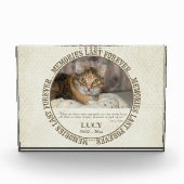 Erinnerungs- Verlust der Katze - individueller Fotoblock (Vorderseite)
