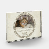 Erinnerungs- Verlust der Katze - individueller Fotoblock (Links)