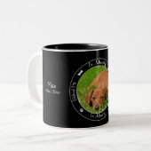 Erinnerungs- Verlust des Hundes - Zweifarbige Tasse (Vorderseite Links)