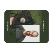 Erinnerungsandenken Baseballspieler Magnet (Horizontal)